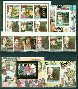 Гвинея, 1984, Персоналии, Живопись. 6 марок + малый лист+блок +2 блока без зубцов